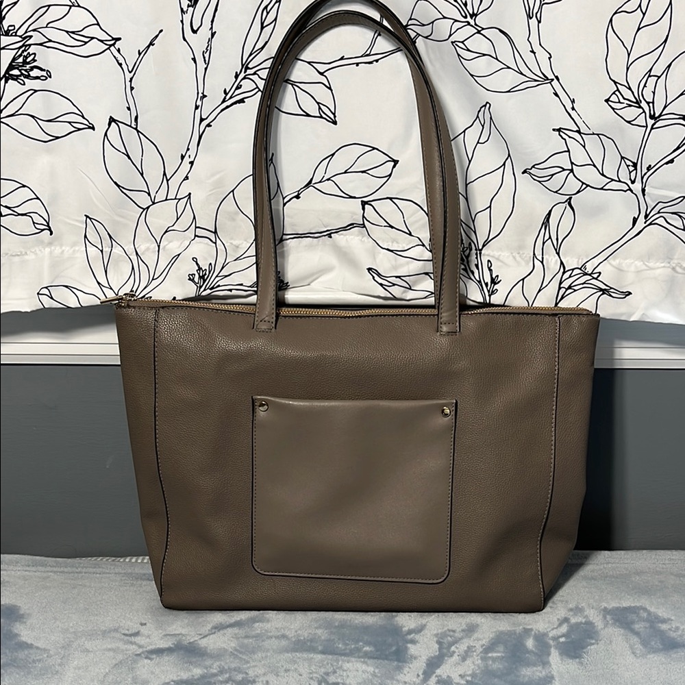 A New Day Elegant Taupe Tote Bag